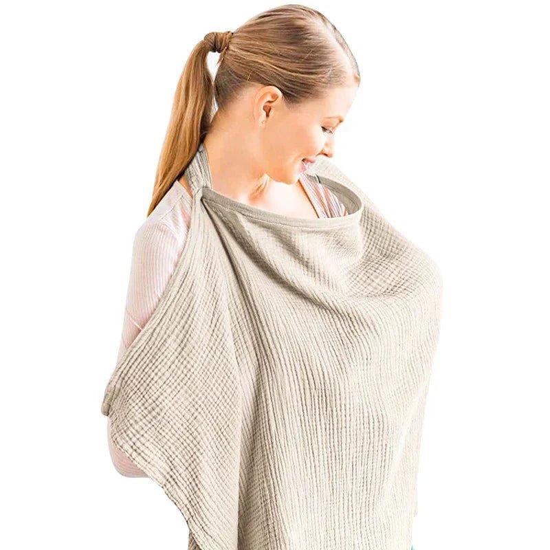 Cape d'allaitement - BreastfeedingCover™ - Khaki - Le Temple des Mamans